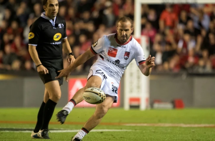 Frédéric Michalak et le LOU éliment le RC Toulon en barrage du Top 14, le 18 mai 2018 à Mayol