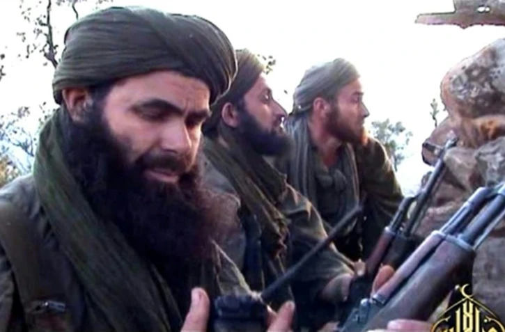 Le leader d'Al Qaïda au Maghreb islamique (AQMI), l'Algérien Abdelmalek Droukdal dans un lieu non identifié, le 23 mai 2012