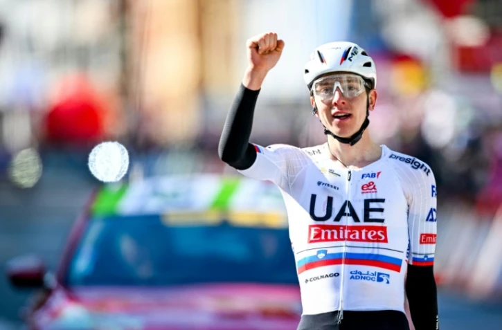 Le Slovène Tadej Pogacar a remporté en solitaire la classique Liège-Bastogne-Liège le 21 avril 2024