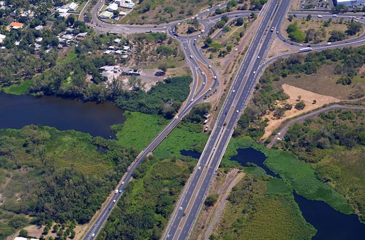 La RN1 Ă Saint-Paul