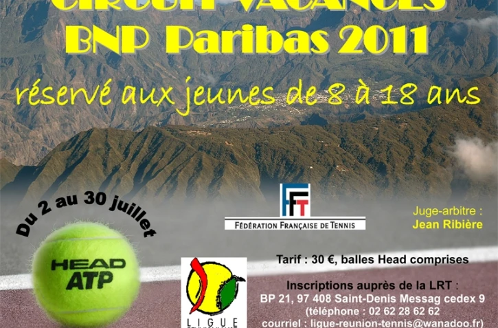 Le circuit vacances se déroulera du 2 au 30 juillet 2011