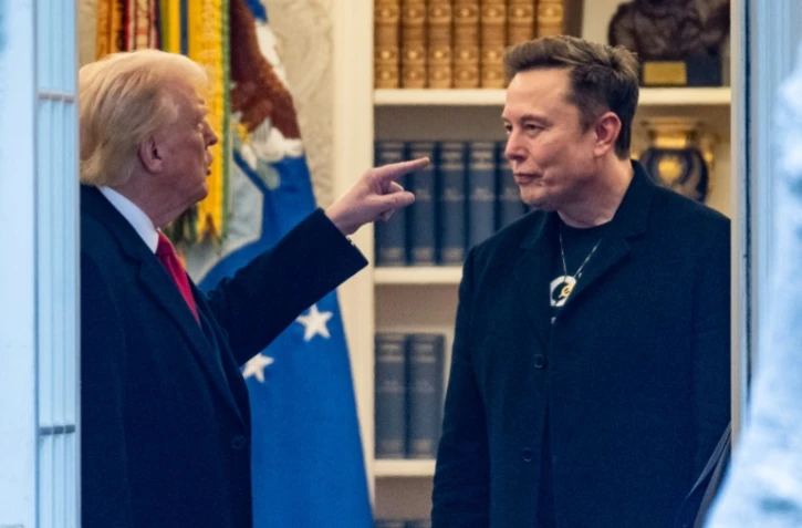 Elon Musk et Donald Trum à la Maison-Blanche le 14 mars 2025, avant le divorce politique entre les deux hommes 