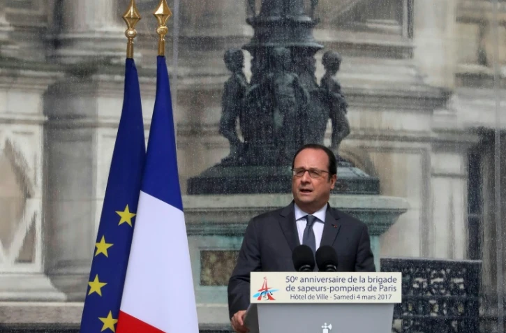 Le président Français François Hollande à Paris, le 4 mars 2017
