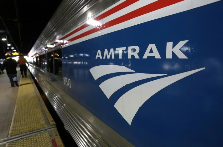 Un train Amtrak à Union Station en novembre 2017 à Washington