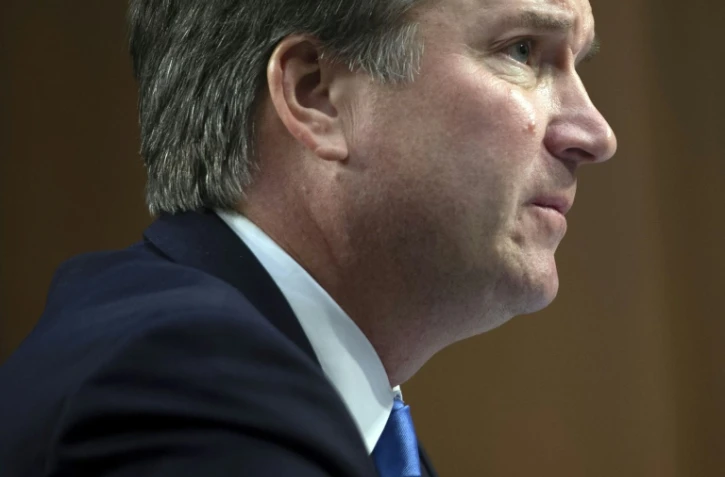 Le juge Brett Kavanaugh, candidat de Donald Trump à la Cour suprême, photographié ici le 5 septembre 2018, jouera gros lundi lors de son audition avec les sénateurs.