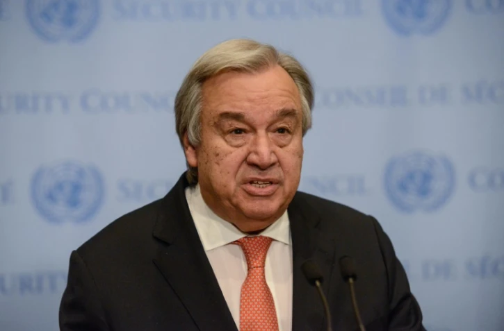 Le secrétaire général des Nations Unies Antonio Guterres au siège de l'organisation à New York, le 6 décembre 2017
