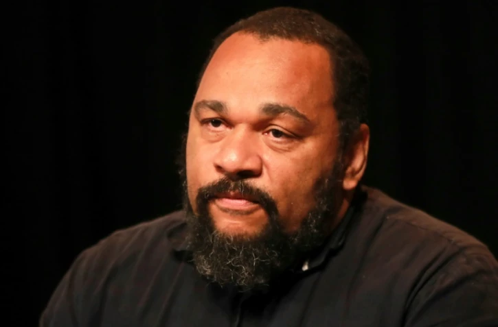 Le polémiste Dieudonné, le 20 mai 2017 au théâtre de la Main d'Or à Paris