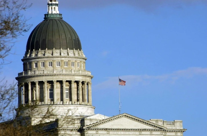 Le capitole de l'Utah, à Salt Lake City, le 2 avril 2001