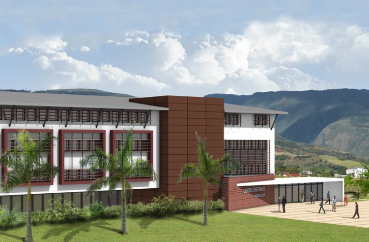 Illustration du centre d'affaires de Beauséjour qui hébergera le nouveau siège de la Caf (Photo D.R.)