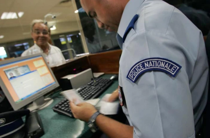 Contrôle de la police des frontières