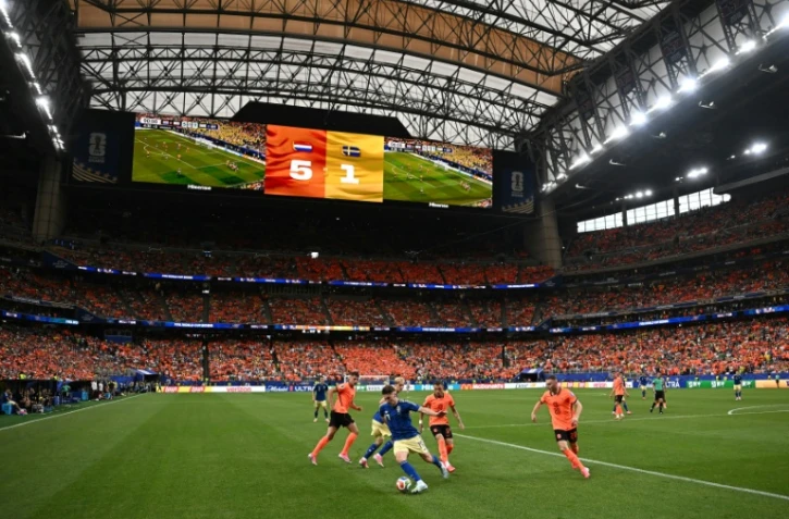 Vue générale du match entre les Pays-Bas et la Suède le 20 juin 2026 à Houston. Tenus en échec par le Japon (2-2) pour leur entrée dans la compétition, les Oranje ont survolé cette fois les débats, s'imposant 5-1