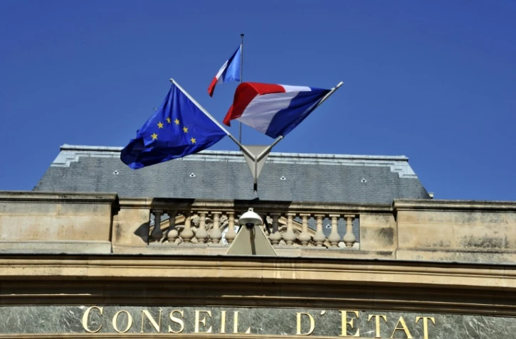 L'entrée principale du Conseil d'Etat, le 10 octobre 2010 à Paris