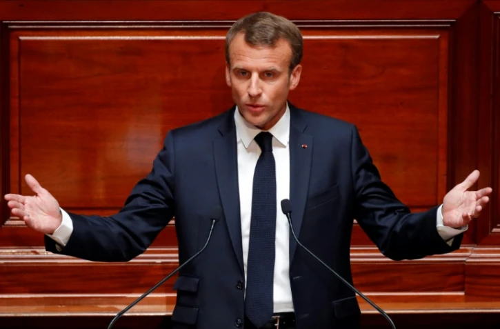 Le président français Emmanuel Macron à Versailles le 9 juillet 2018
