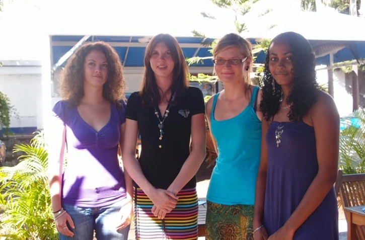 Mardi 24 mai 2011 - Inès, Maud, Hélène et Raïssa, les quatre étudiantes en BTS DARC à l'origine de "Manger un coup sans surcoût" (Photo Emilie Sorres)