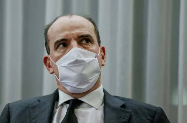 Le Premier ministre Jean Castex participe à une réunion à Evry, le 9 décembre 2020
