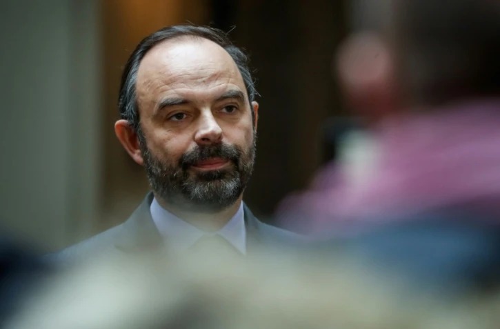Edouard Philippe devant la préfecture de Paris, le 24 décembre 2018
