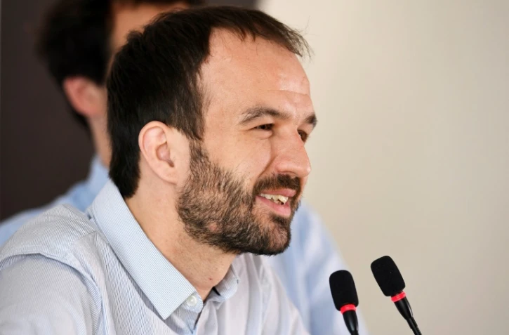 Manuel Bompard, directeur de campagne de Jean-Luc Mélenchon, le 10 mai 2017 à Paris