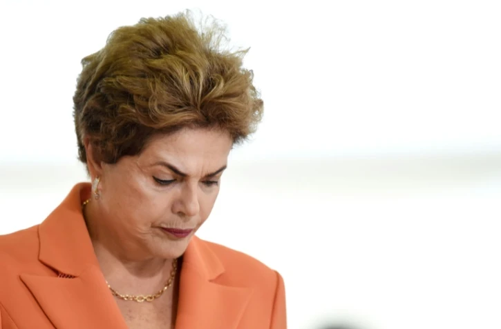 La présidente brésilienne Dilma Rousseff à Brasilia, le 4 mai 2016