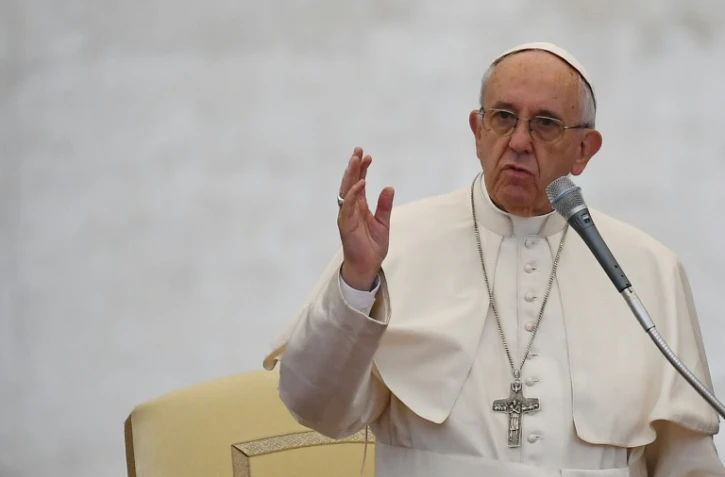 Le pape François le 26 octobre 2016 place Saint-Pierre à Rome