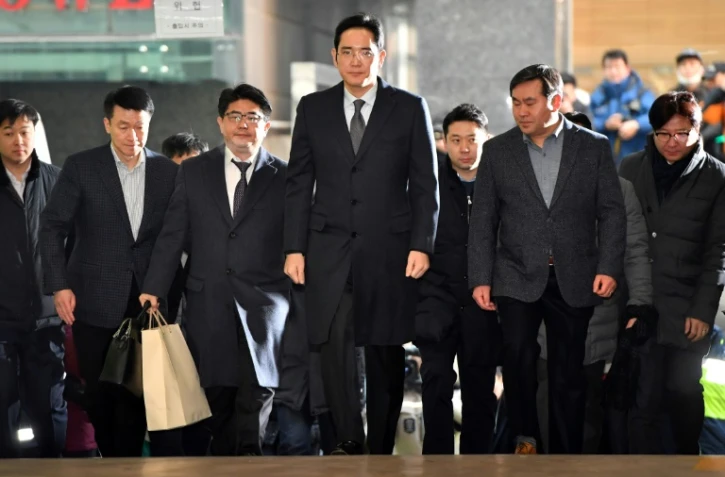 L'héritier de l'empire Samsung Lee Jae-Yong à son arrivée pour une audition le 13 février 2017 à Séoul