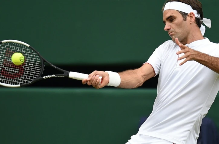 Le Suisse Roger Federer, le 4 juillet 2018, à Wimbledon