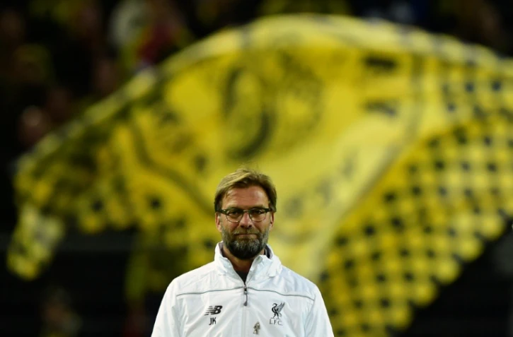 L'entraîneur de Liverpool et ancien technicien de Dortmund, Jürgen Klopp, le 7 avril 2016 lors du quart de finale aller d'Europa League à Dortmund