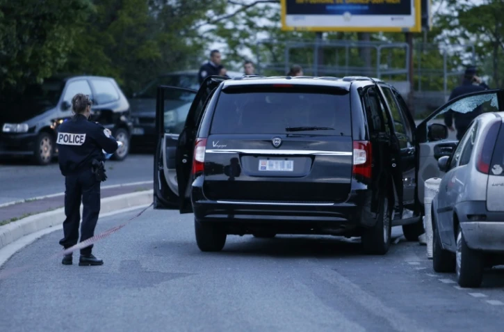 La voiture d'Hélène Pastor, le jour de l'attaque, le 6 mai 2014 à Nice