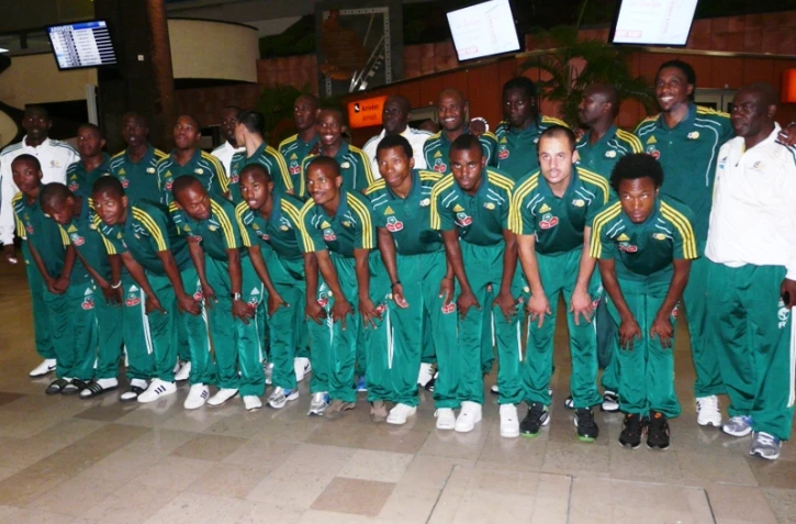 Les bafana bafana sont arrivé ce jeudi 9 juin 2011 (photo: Mounice Najafaly)