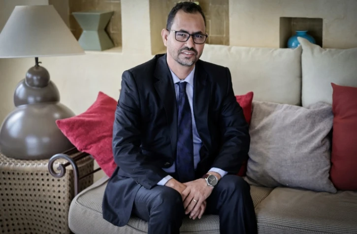 Le porte-parole du front de libération de l'Azawad (FLA), Mohamed Elmaouloud Ramadane, le 29 avril 2026 à Paris