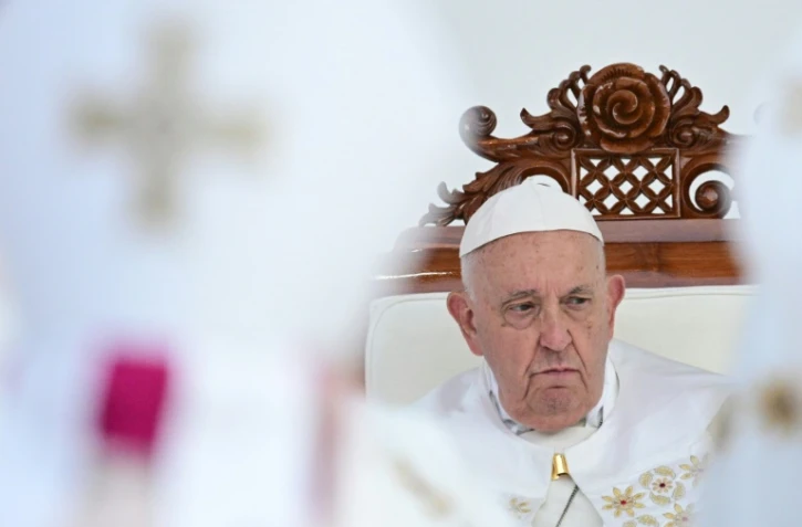 Le pape François le 5 septembre 2024 au stade Gelora Bung Karno de Jakarta