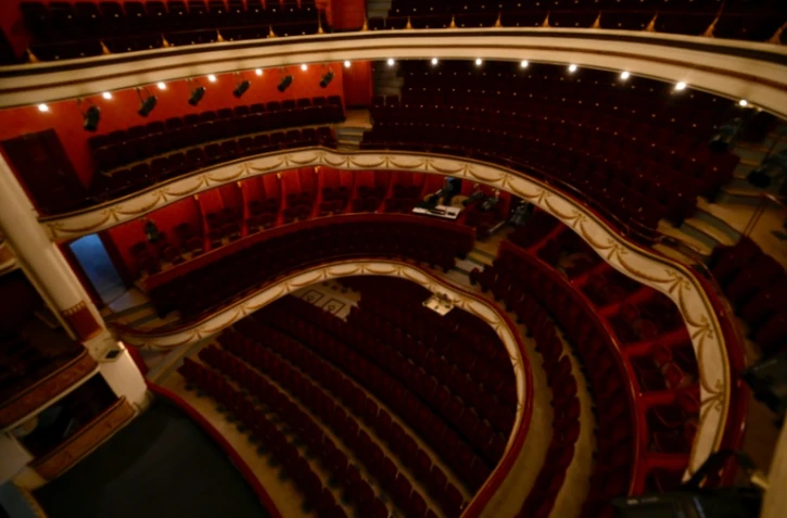 Le théatre de la Sinne à Mulhouse, vide, à la veille du reconfinement le 29 octobre 2020