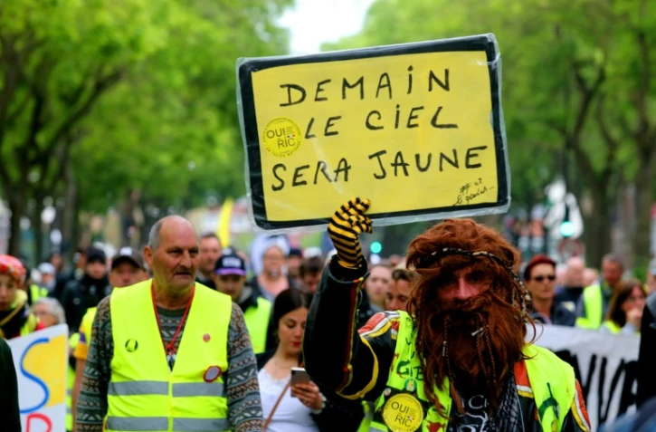 Manifestation de "gilets jaunes", le 25 mai 2019 à Amiens