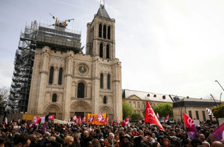 Rassemblement contre le racisme à Saint-Denis, à l'appel du nouveau maire LFI Bally Bagayoko, le 4 avril 2026 