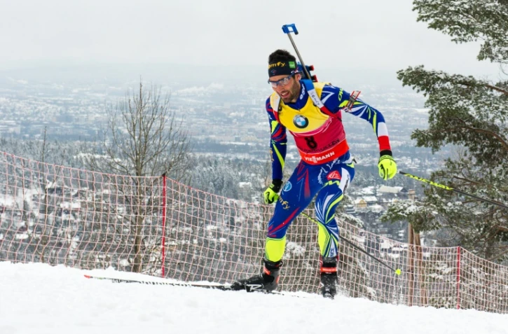 Le biathlète français Martin Fourcade lors du sprint des Mondiaux, à Oslo le 5 mars 2016
