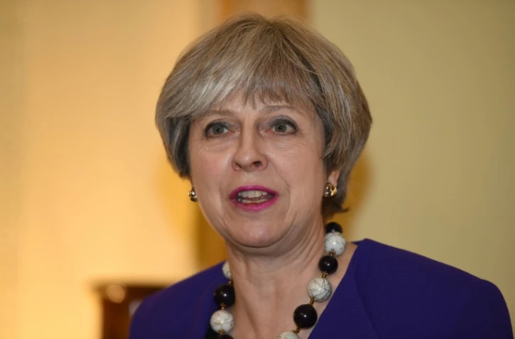 Theresa May à Londres le 17 janvier 2018