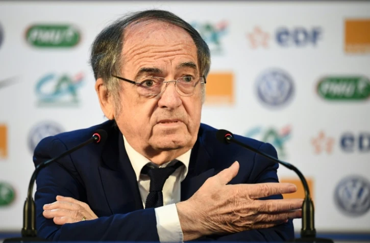 Le président de la Fédération Française de Football, Noël Le Graët, à Istra, à l'ouest de Moscou, le 4 juin 2018, au cours d'une conférence de presse 