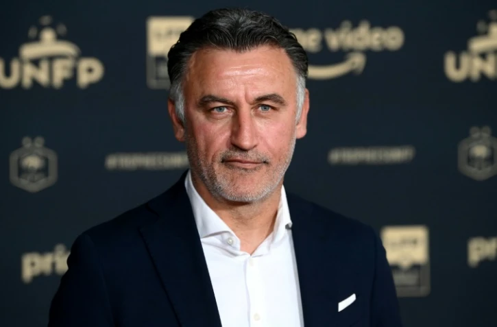 L'entraîneur de Nice, Christophe Galtier, lors de la soirée de remise des trophées UNFP le 15 mai 2022 à Paris