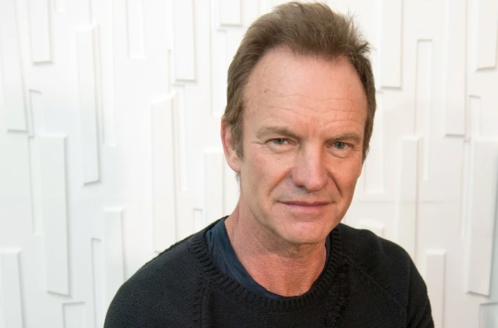 Sting pendant une interview Ă l'AFP Ă New York le 28 septembre 2016