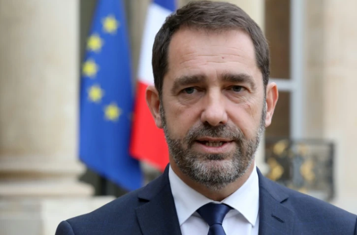 Le porte-parole du gouvernement Christophe Castaner s'adresse à la presse à l'Elysée, le 20 novembre 2017 à Paris