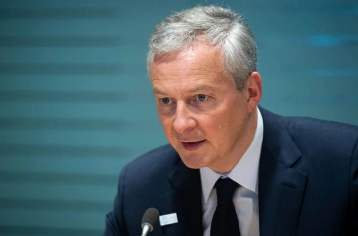Bruno Le Maire, ministre de l'Economie, le 12 avril 2019 à Washington DC