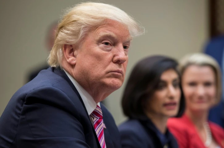 Donald Trump à la Maison Blanche, le 22 mars 2017 à Washington