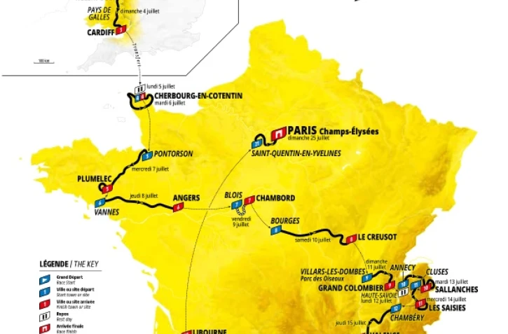 Le parcours du Tour de France 2027, dévoilé le 22 octobre 2026 à Paris