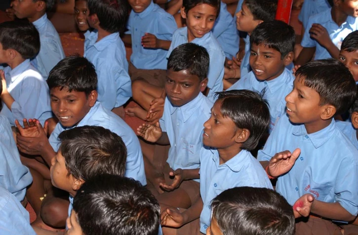 Inauguration du classe de l'école de Bodhgaya en Inde (Photo DR)