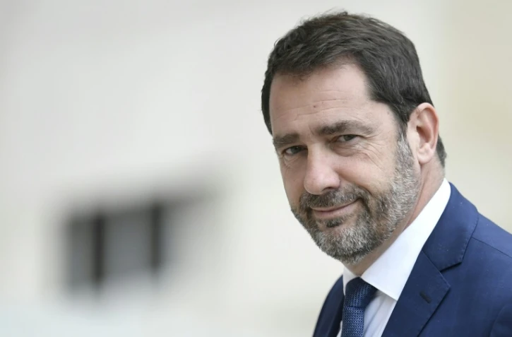 Le porte-parole du gouvernement Christophe Castaner arrive à l'Elysée pour le premier Conseil des ministres, le 18 mai 2017 à Paris