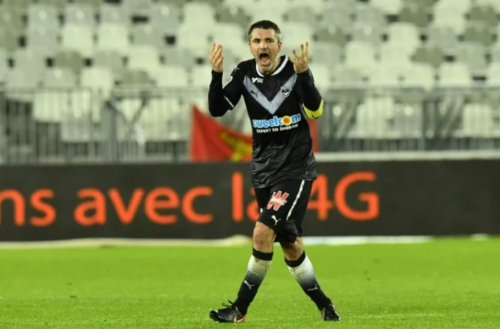 Le milieu de terrain des Girondins Jérémy Toulalan face à Caen le 16 janvier 2018 à Bordeaux