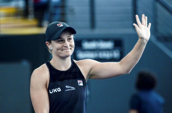 Ashleigh Barty au tournoi d'Adelaide, en Australie, le 7 janvier 2022