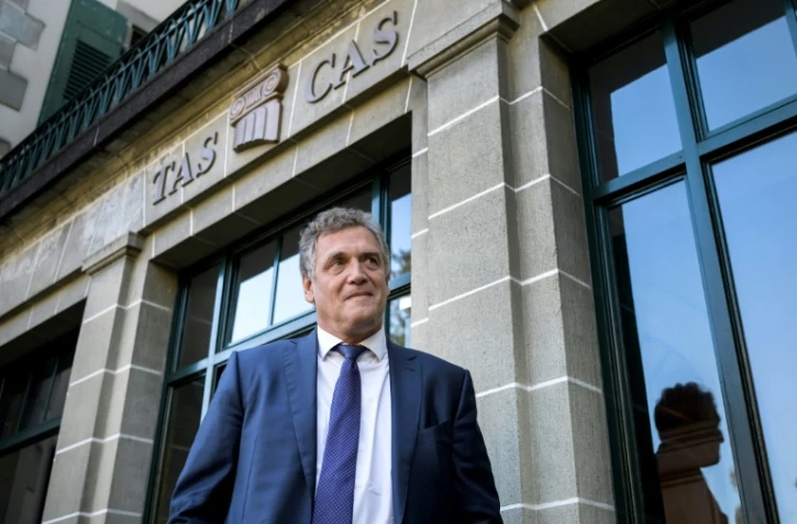 L'ex-N.2 de la Fifa Jérôme Valcke à son arrivée au Tribunal arbitral du Sport, le 11 octobre 2017 à Lausanne