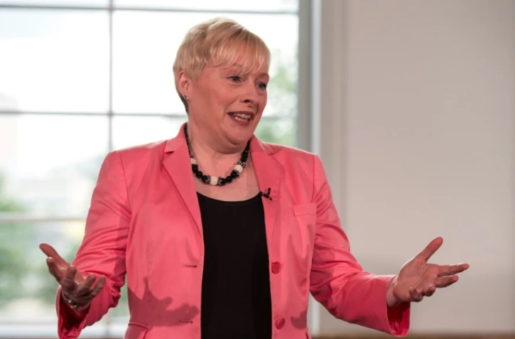 Angela Eagle lors d'une conférence de presse à Londres, le 11 juillet 2016