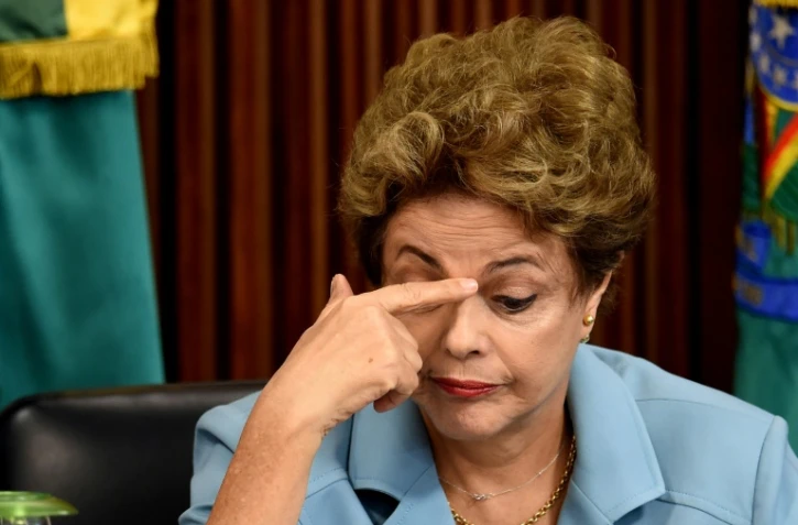 La présidente du Bresil Dilma Rousseff à Brazilia, le 8 décembre 2015