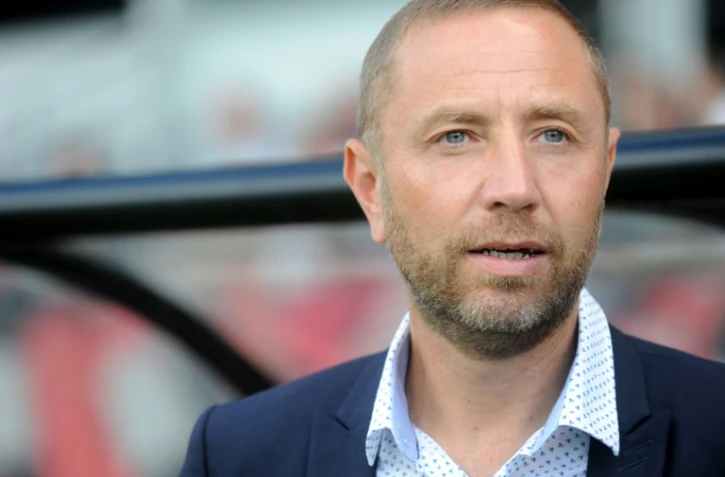 Le président de Guingamp Bertrand Desplat regarde le match de L1 face à Caen, le 6 août 2016 au Roudourou